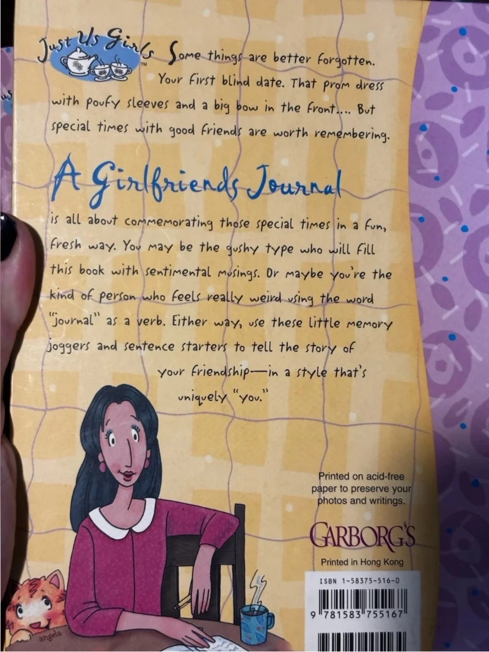 A Girlfriends Journal by Julie Sutton, 128 pg hardcover journal about friendship